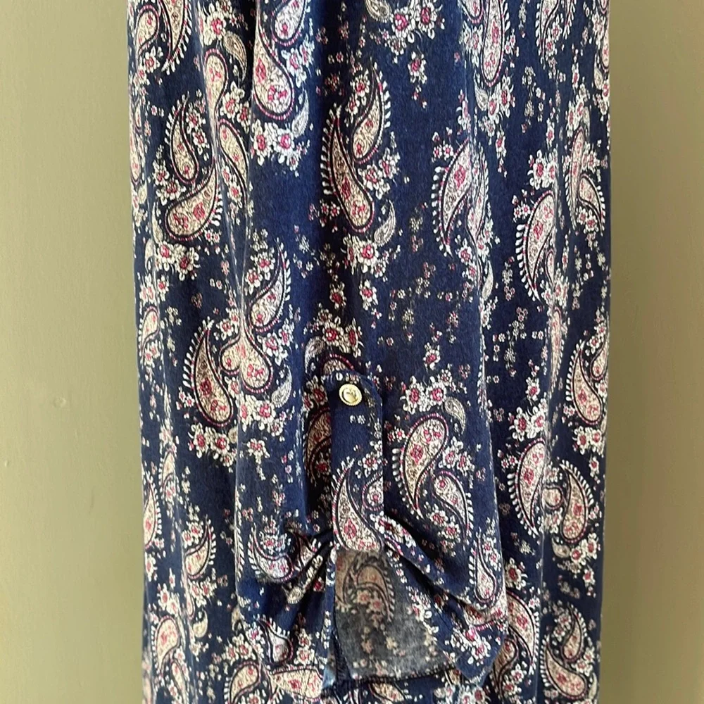 PinkBlush Maternity Paisley Elbow Length Sleeve  Dress  Size XL NWT